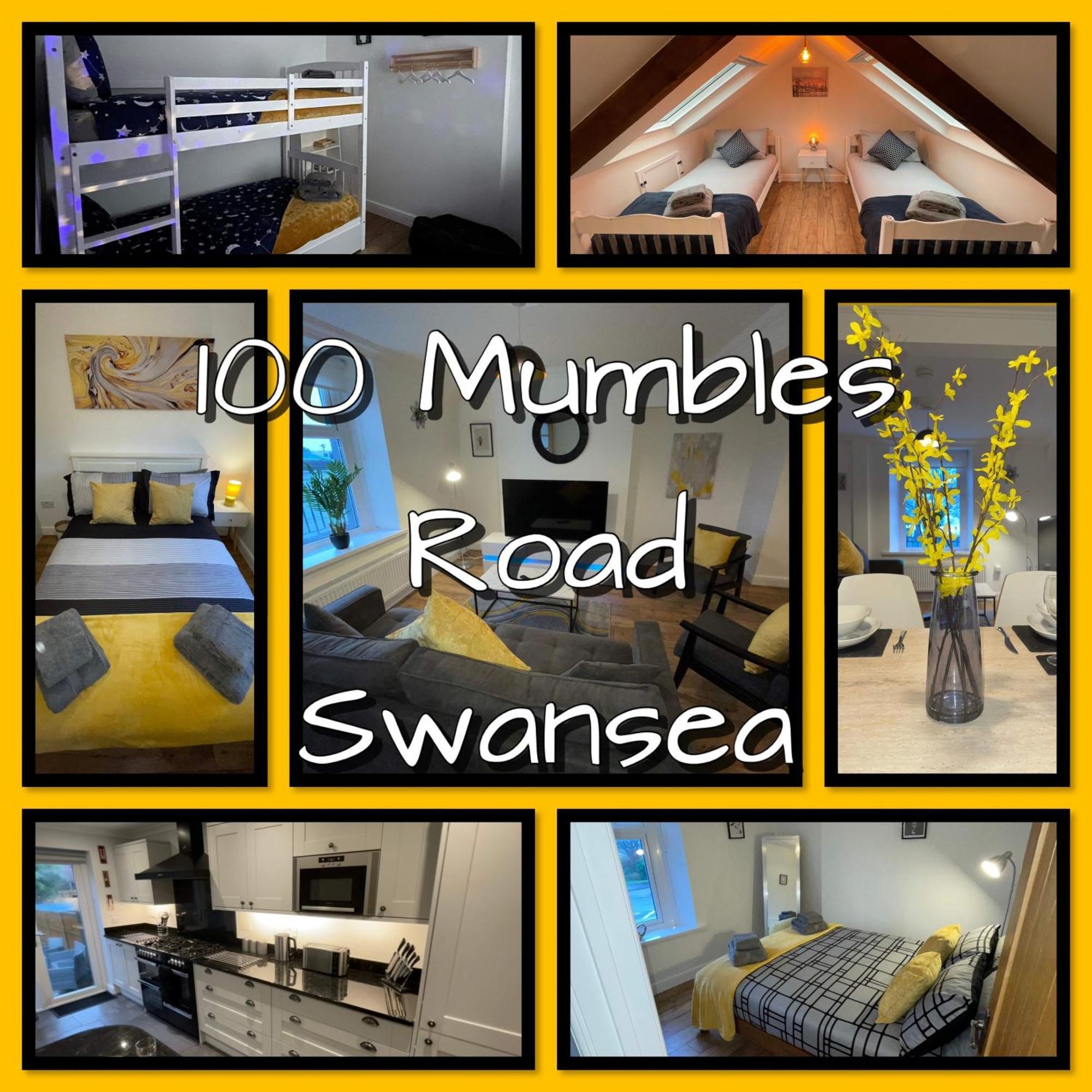 Casa One Hundred - A Beautiful 4 Bed House On The Beach Front Swansea Bagian luar foto